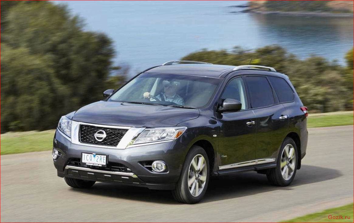 нью-йорке, показан, гибридный, nissan, pathfinder