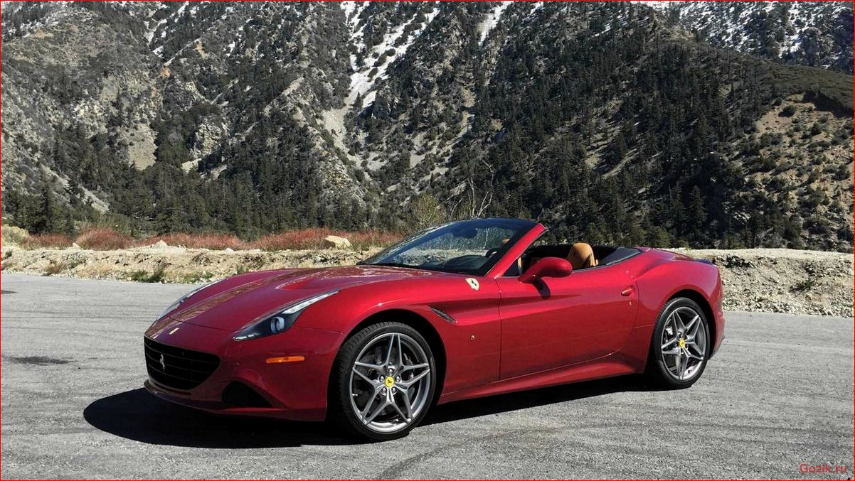 новый, модельный, ferrari, california