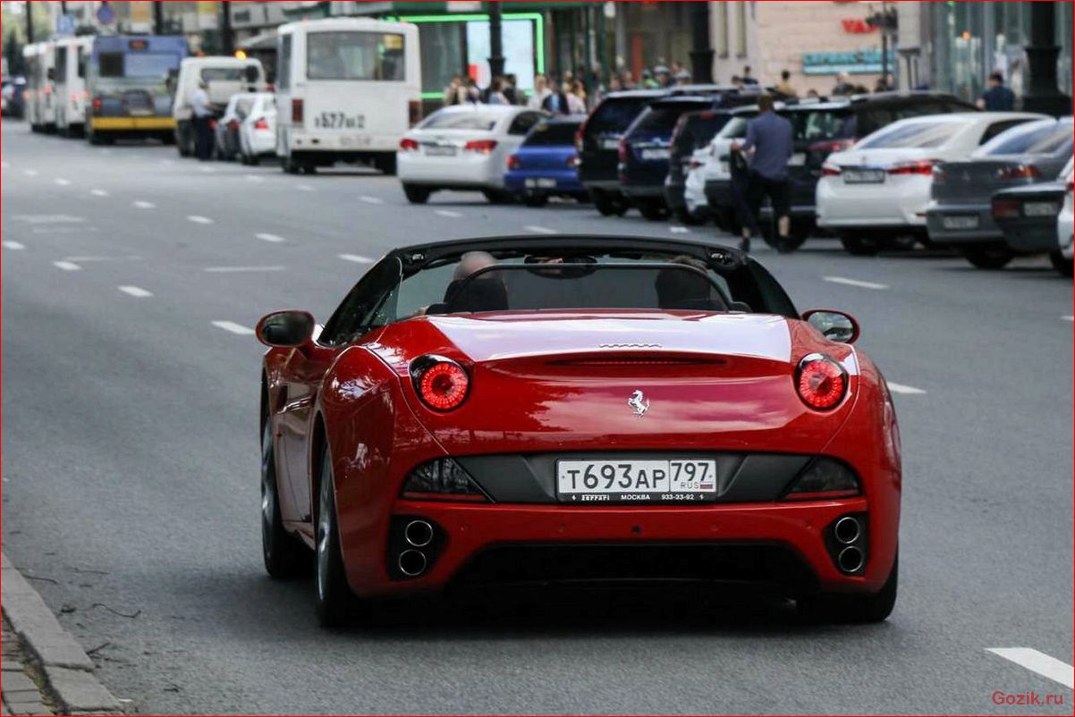 новый, модельный, ferrari, california