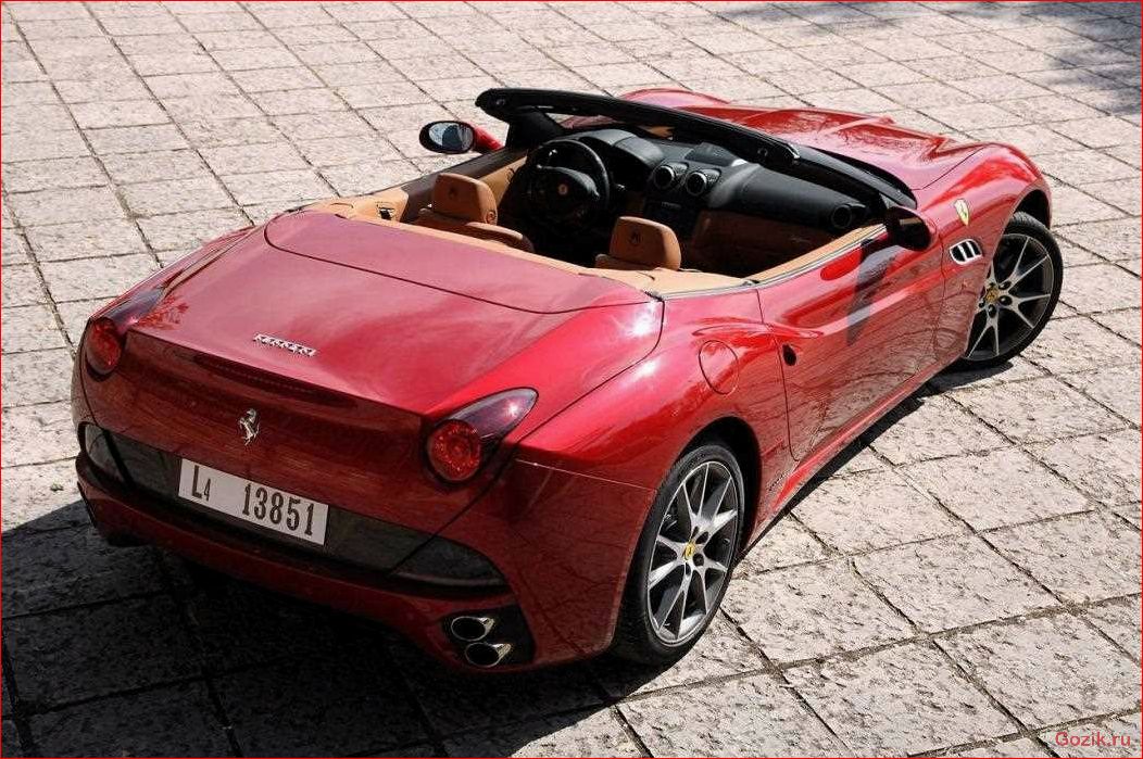 новый, модельный, ferrari, california