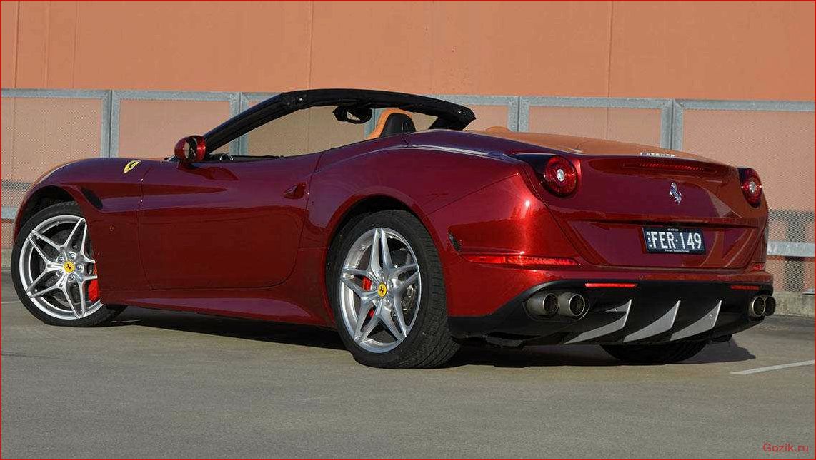 новый, модельный, ferrari, california