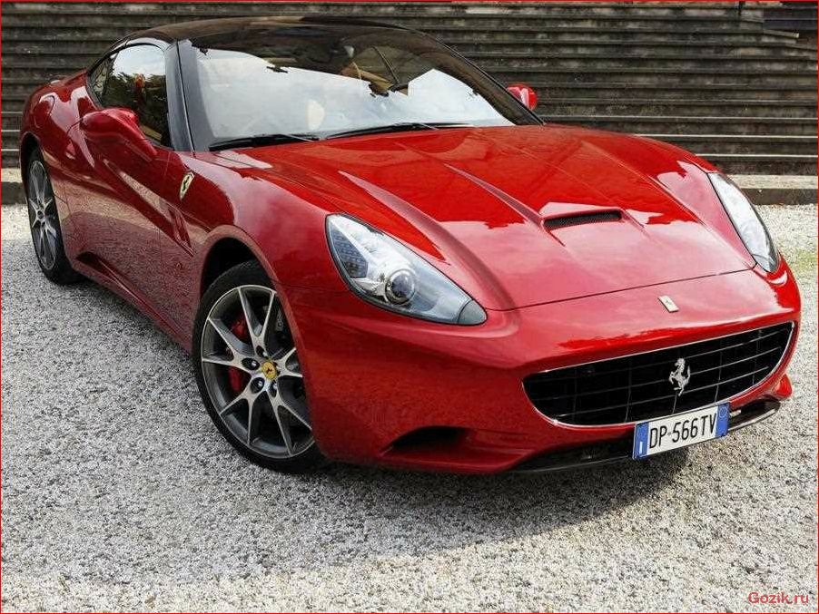 новый, модельный, ferrari, california