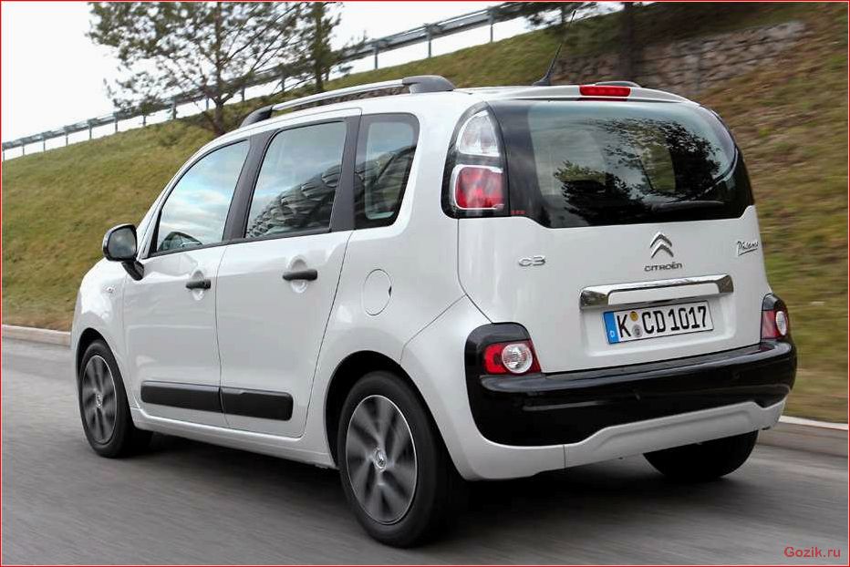 Французский минивэн Citroen C3 Picasso 2013: полный обзор, характеристики, фото французский, минивэн, citroen, picasso, 2013