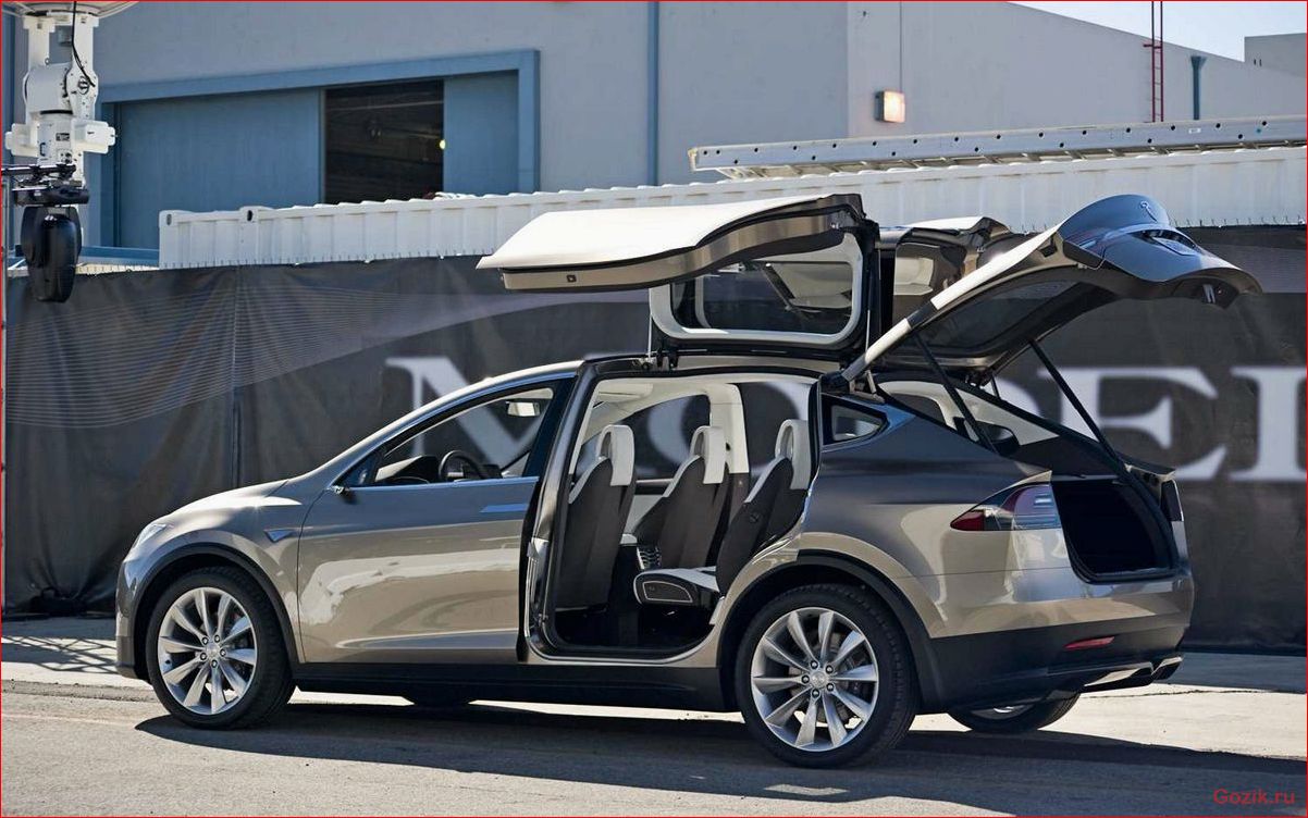 Электрический кроссовер Tesla Model X электрический, кроссовер, tesla, model