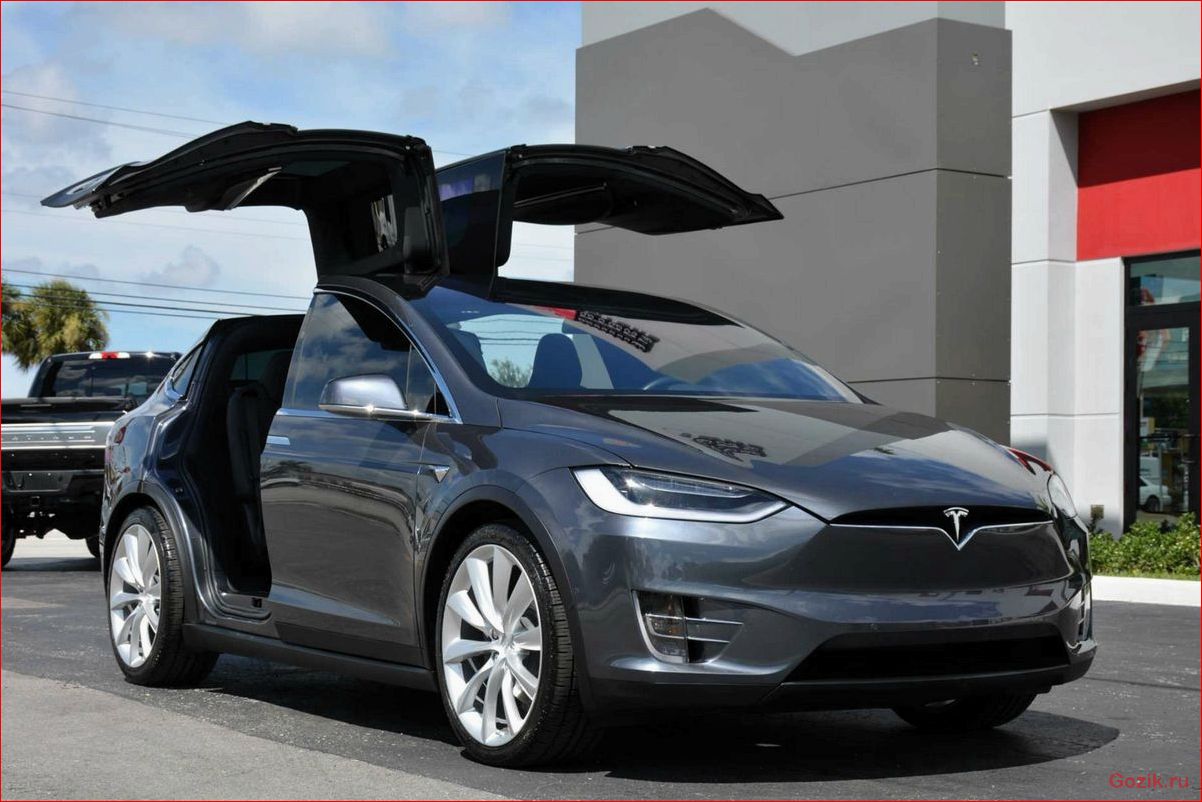 Электрический кроссовер Tesla Model X электрический, кроссовер, tesla, model